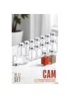 Modacar Cam Tuzluk Biberlik Karabiberlik 16 lı SET
