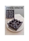 Modacar Kapaklı Zamak Döküm Kare Küllük Metal Kül Tablası - Kafe Küllüğü KAHVE