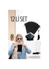Modacar Kumaş Gözlük Kılıfı 6+6 Kılıf+Bezli SET