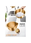 Modacar Pirinç Süzgeci Makarna Salata Süzgeci 304 Inox Paslanmaz Çelik