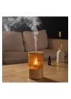 Mum Işığı Görünümlü Taşınabilir 125ml Kapasiteli Işıklı Aroma Yayıcı Hava Nemlendirici