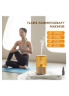Mum Işığı Görünümlü Taşınabilir 125ml Kapasiteli Işıklı Aroma Yayıcı Hava Nemlendirici