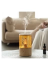 Mum Işığı Görünümlü Taşınabilir 125ml Kapasiteli Işıklı Aroma Yayıcı Hava Nemlendirici