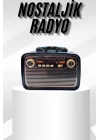 Müzik Kutusu Bluetooth Bağlantılı El Fenerli Nostaljik Tasarım Radyo