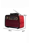 Müzik Kutusu Bluetooth Bağlantılı El Fenerli Nostaljik Tasarım Radyo