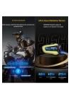 N3x Rgb Işıklı Intercom 3 Kişi Bağlantılı 1000mah Motosiklet Bluetooth Kulaklık Seti