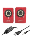 N62 1+1 Multimedia USB ve Jacklı Mini Hoparlör Yüksek Stereo Ses Sistemi