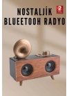 Nostaljik Radyo Bluetooth Bağlantılı Şarjlı Yüksek Ses Kaliteli