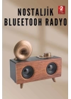 Nostaljik Radyo Bluetooth Bağlantılı Şarjlı Yüksek Ses Kaliteli