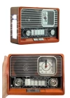 Nostaljik Vintage Radyo Taşınabilir Bluetooth Bağlantılı Hoparlör Radyo