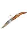 Okapi Gc2079b Kahverengi Kamp Çakı 19cm - Manuel, Kemerlikli, Ahşap Sap