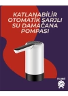 Otomatik Damacana Su Pompası | 40-80 Saniye Zaman Ayarlı | %90 Açılabilir Hijyenik Tasarım | Şarjlı ve Portatif