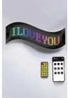 Otomobil Uyumlu Led Matrix Dijital Ekran Bluetooth Bağlantılı 16X24