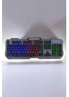 Oyuncu Klavyesi Q Klavye RGB Işıklı Mouse Hediyeli