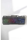 Oyuncu Klavyesi Q Klavye RGB Işıklı Mouse Hediyeli
