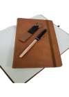 Özel Taba Rengi Vip Kalem Defter Ve Anahtarlık Seti