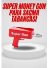 Para Saçma Tabancası Kırmızı Para Fırlatma Oyuncağı Parti Eğlencesi