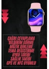Pembe Akıllı Saat 49mm iOS & Android Uyumlu Arama Özellikli