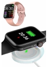 Pembe Akıllı Saat 49mm iOS & Android Uyumlu Arama Özellikli