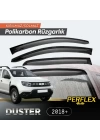 Perflex Polikarbon Kırılmaz Rüzgarlık V2 Düz Dacia Duster 2018+