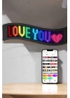 Piksel Led Matrix RGB Işıklı Led Yazılı Bluetooth Bağlantılı 16X64