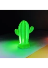 Pilli Silikon Led Işıklı Sevimli Kaktüs Gece ası Aydınlatması