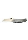 Pinkerton 0689 Gri Kamp Çakı 18cm - Yarı Otomatik, Kemerlikli, Kutulu