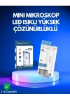 PMMA Optik Lensli Kompakt Taşınabilir Mikroskop