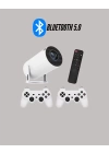 Portatif 4K Projeksiyon – 4.000 Uygulama, Kablosuz Yansıtma ve Bluetooth 5.0
