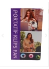 Portatif Işıklı Mini Klipsli Fan