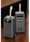 Powerbank 60.000 MAH 4 Portlu Uzun Şarj Süreli Dijital Göstergeli