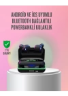 Powerbank Özellikli Bluetooth 5.1 Kulaklık Oyun ve Müzik İçin