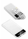 Powerbank Şarj Cihazı 4 Çıkışlı 20.000 MAH Powerbank Kompakt Yüksek Kapasiteli Hızlı Şarj
