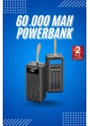 Powerbank Yüksek Kapasiteli 60.000 Mah Hızlı Şarj Şarj Özellikli Batarya