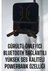 Powerbankli Bluetooth Kulaklık Yüksek Ses Kaliteli Kablosuz