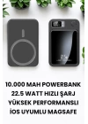 Pratik ve Taşınabilir 10.000 mAh Wireless Powerbank Hızlı Şarj Avantajı
