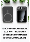 Pratik ve Taşınabilir 10.000 mAh Wireless Powerbank Hızlı Şarj Avantajı