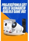 Projeksiyon Cihazı Video Oyun Konsolu 8 GB Hafıza LCD Ekran Kumandalı