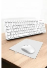 Q Klavye Beyaz Klavye Ve Mouse Seti Kablosuz USB Girişli