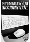 Q Klavye Klavye ve Mouse Seti USB Girişli Kablosuz