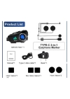 Q28 2x 2 Eşleşmeli Motosiklet Kask Bluetooth Kulaklık 1080p Kamera Su Geçirmez Intercom