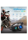 Q28 Motosiklet Kask Bluetooth Kulaklık 1080p Kamera Interkom Kulaklık Su Geçirmez Intercom