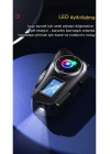 Q58-max Radyolu 2 Kişi Bağlantılı Bluetooth Kask Kulaklık Ekranlı Fenerli Müzik Ve Telsiz Intercom