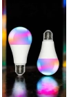 Renk Değiştirebilen RGB Işıklı Led Ampul A+Enerji 15 Watt Led Işık