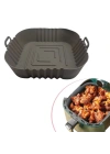 Renkli Isıya Dayanıklı Yıkanılabilir Silikon Fırın Ve Airfryer Kare Model Pişirme Matı 20 Cm