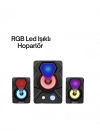 Renkli LED Işıklı Hoparlör