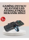RGB Aydınlatmalı Oyuncu Klavye Mouse – Mekanik Hissiyat, Maksimum Kontrol