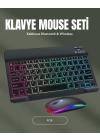 RGB Aydınlatmalı Şarjlı Kablosuz Klavye ve Mouse Seti – Modern ve Kompakt Tasarım