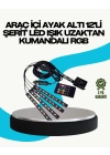 RGB Geçişli 4 Parça Araç İçi Aydınlatma
