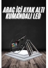 RGB Işıklı Araç İçi Aydınlatma Kumandalı 12li Led Işık Renk Değiştirebilen
